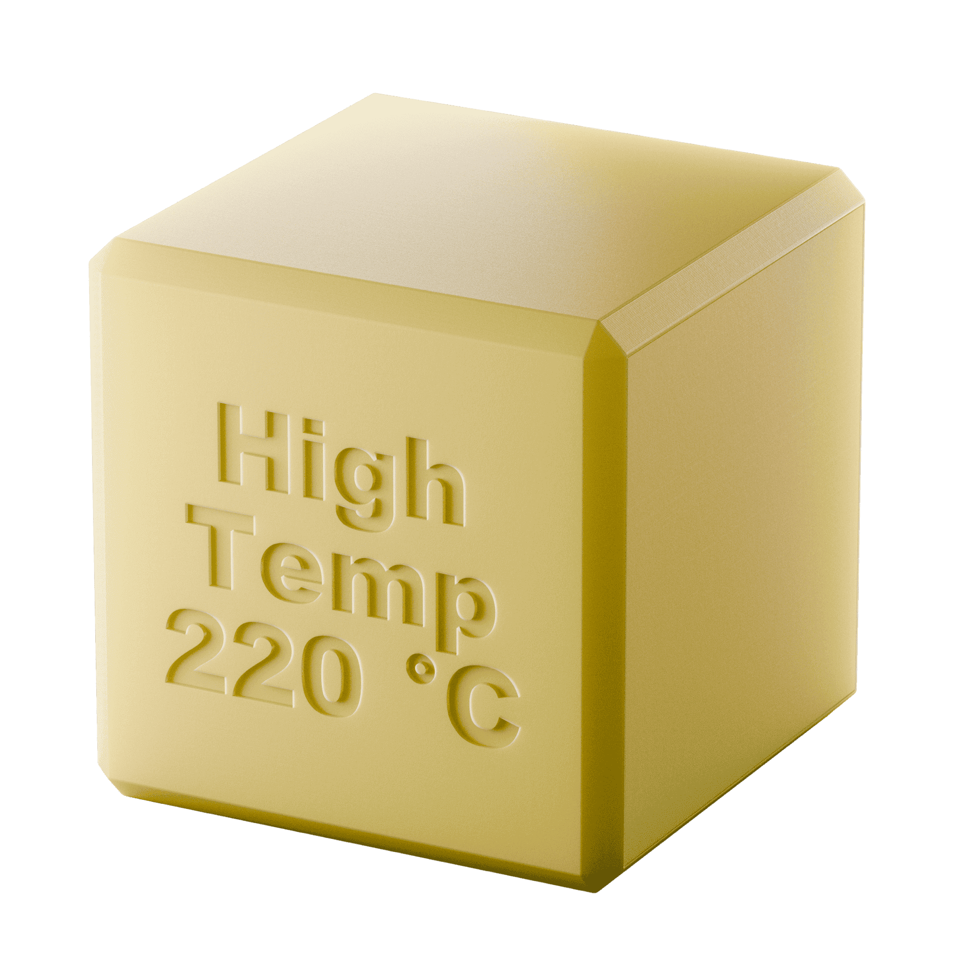Vysokoteplotní pryskyřice 220°C - ukázka materiálu