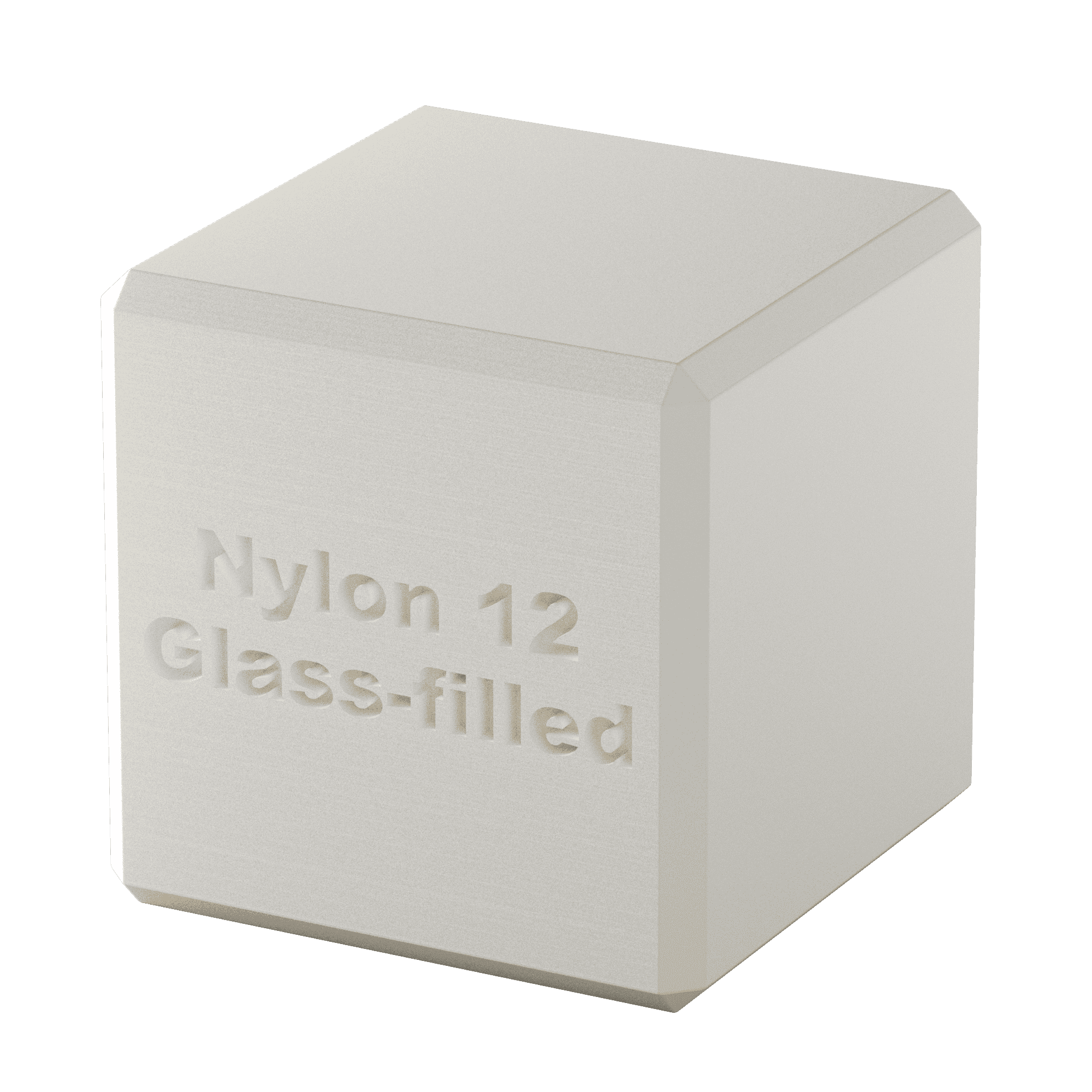 Nylon 12 se sklem (černý) - ukázka materiálu